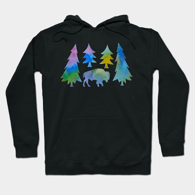 Bison / Buffalo Hoodie by TheJollyMarten